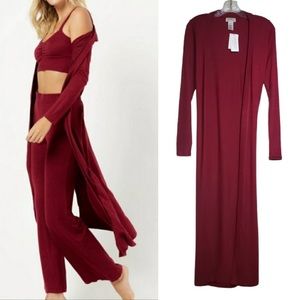 (A8) L*Space Audrey Duster, in Color: Cabernet, Size Medium, NWT